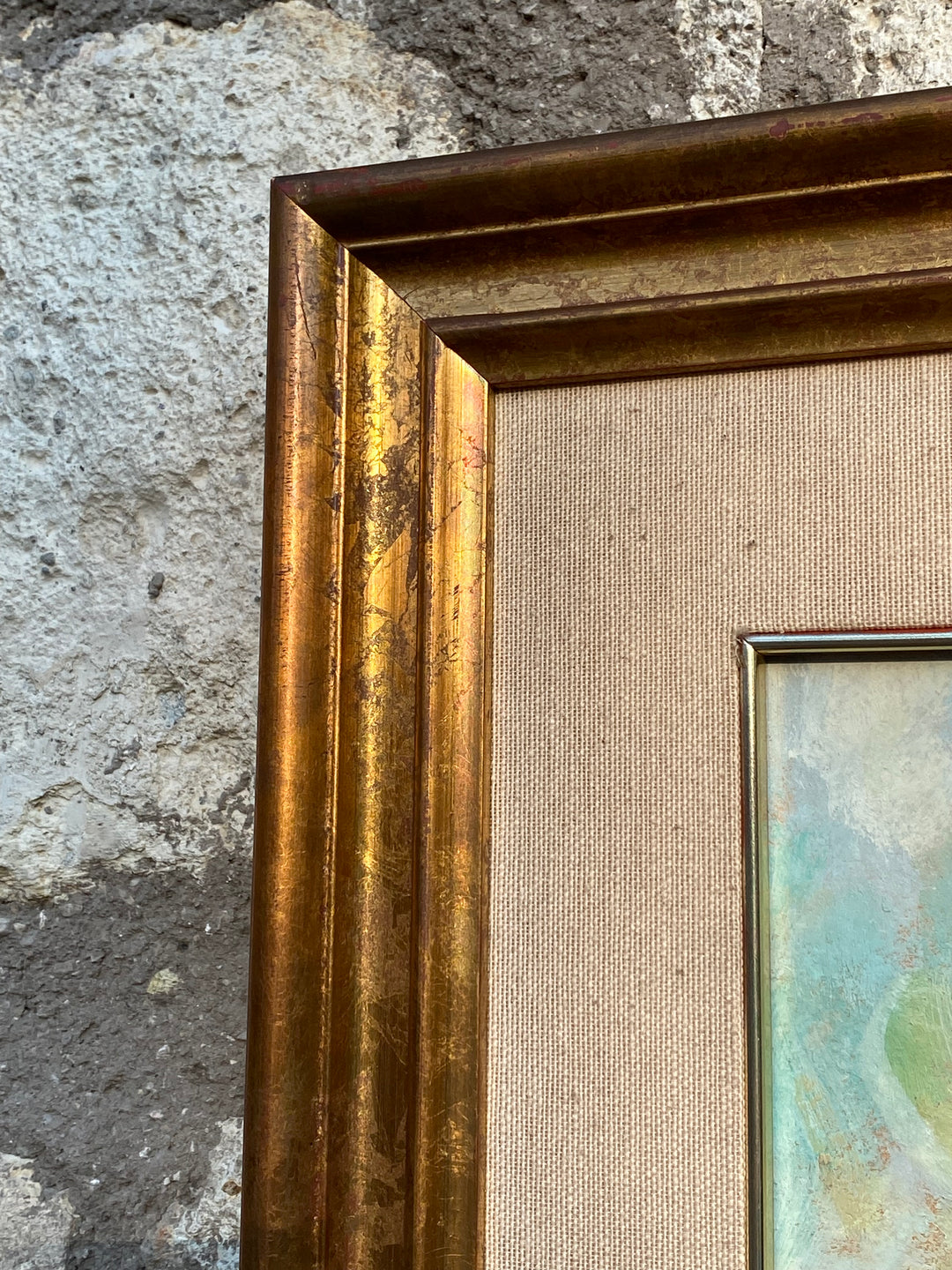 Dipinto a Olio su Tavola – Natura Morta con Fiori e Frutti, Firmato