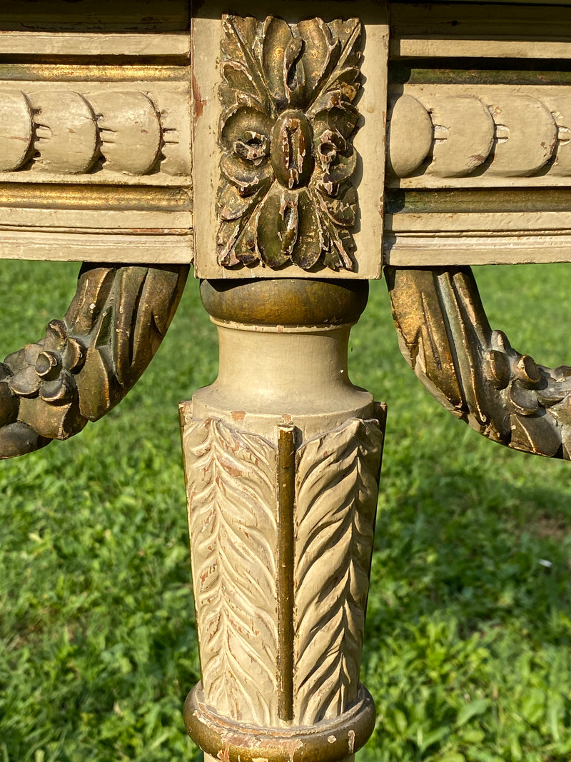 Consolle mezzaluna stile Luigi XVI
