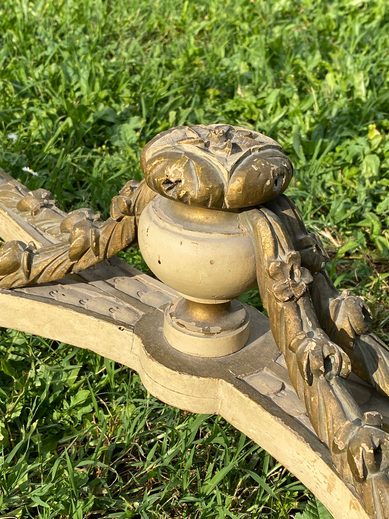 Consolle mezzaluna stile Luigi XVI
