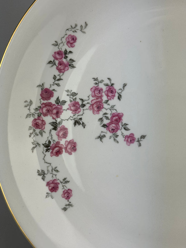 Servizio di piatti 12 persone Blaukera Betrieb in porcellana con decoro roselline