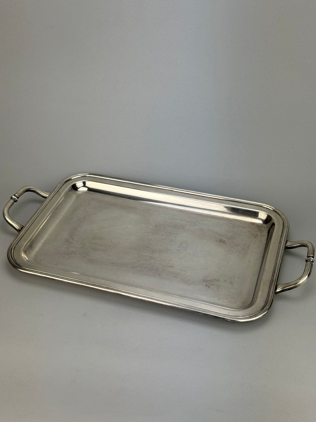 Vassoio rettangolare con manici Sambonet Italia vintage