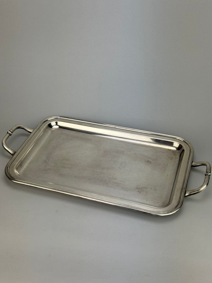 Vassoio rettangolare con manici Sambonet Italia vintage