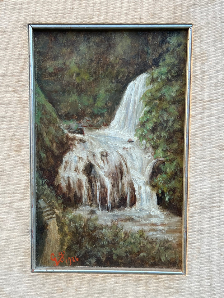 Quadro Dipinto olio su tela cascata