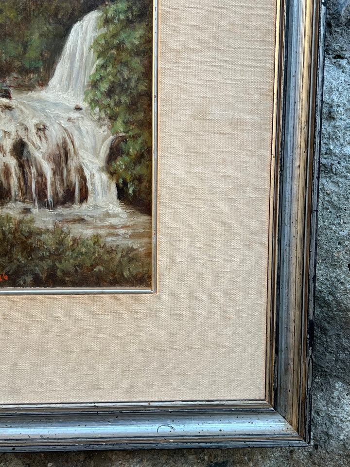 Quadro Dipinto olio su tela cascata
