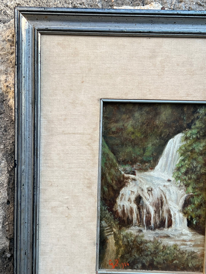 Quadro Dipinto olio su tela cascata