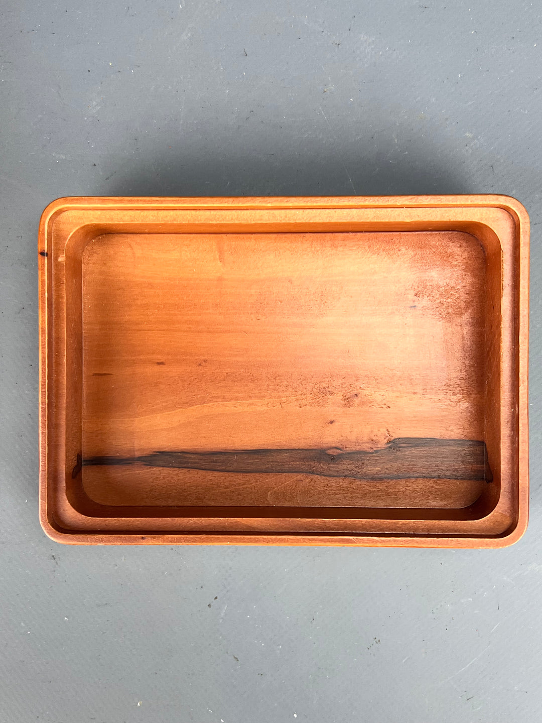 Scatola Portagioie legno decoro argento