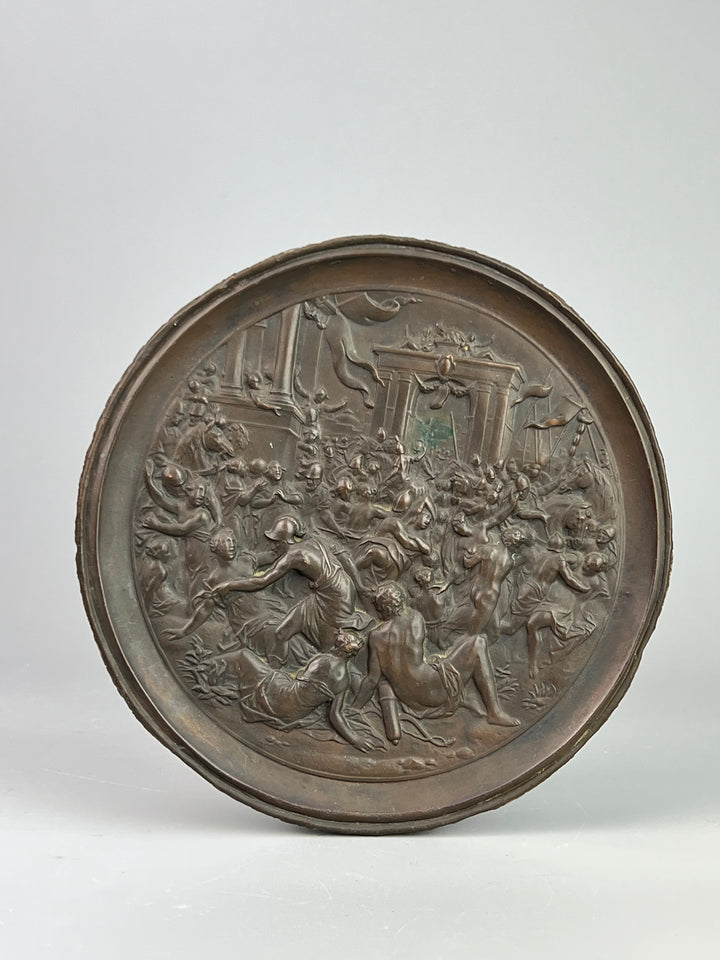 Medaglione in bronzo – Scena mitologica a rilievo