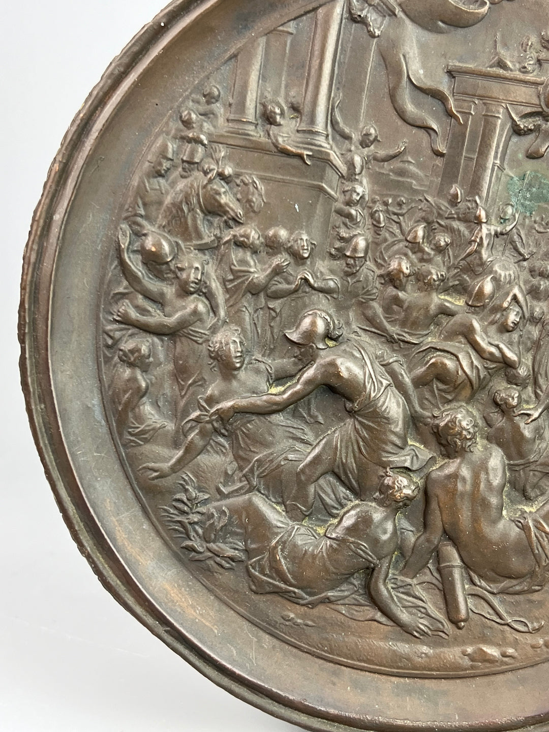 Medaglione in bronzo – Scena mitologica a rilievo