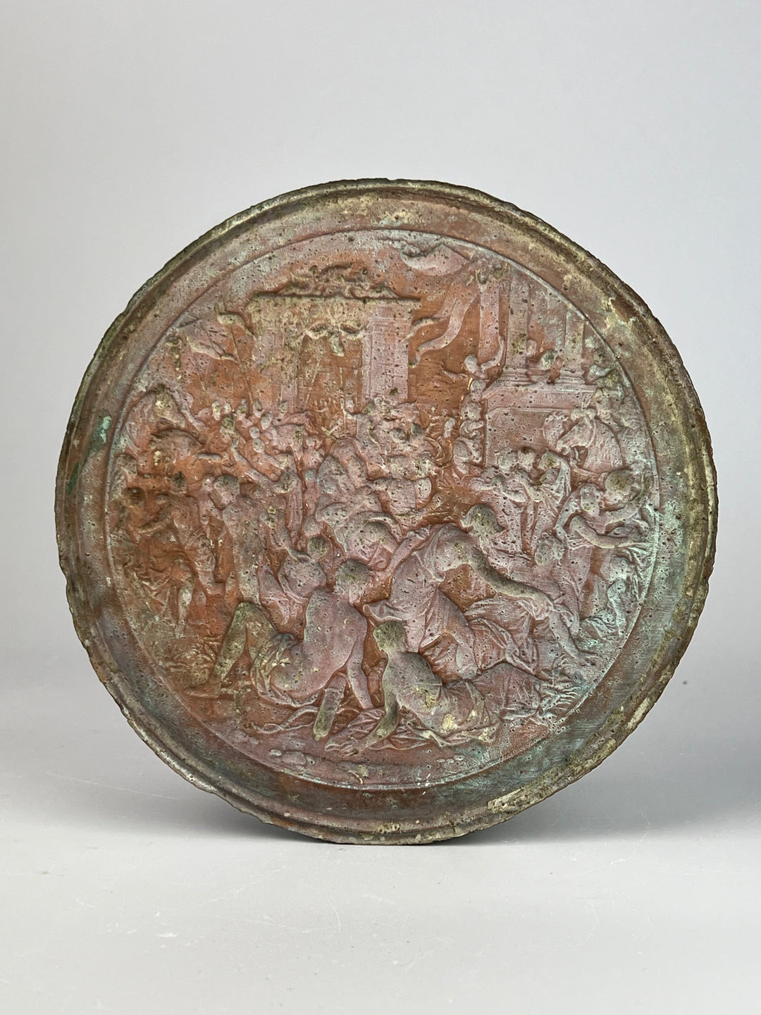 Medaglione in bronzo – Scena mitologica a rilievo