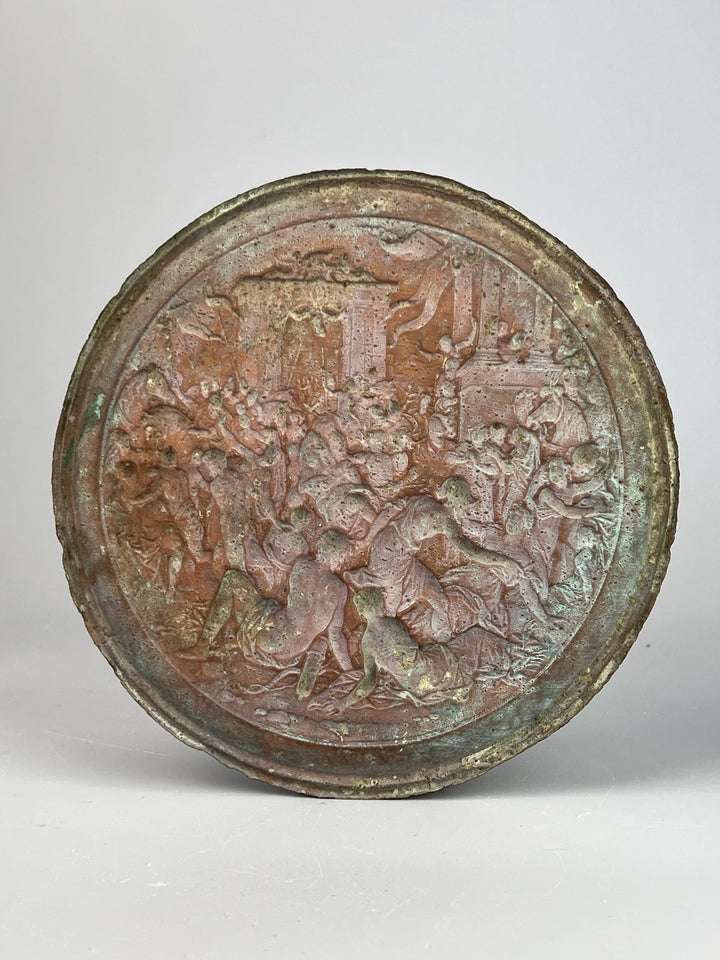Medaglione in bronzo – Scena mitologica a rilievo