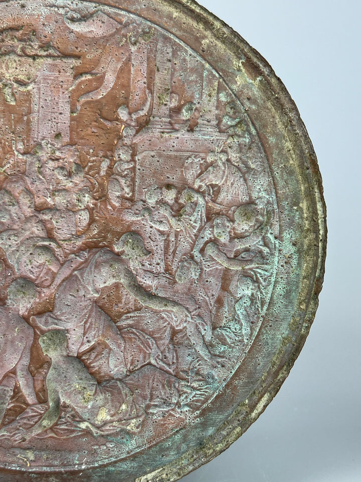 Medaglione in bronzo – Scena mitologica a rilievo