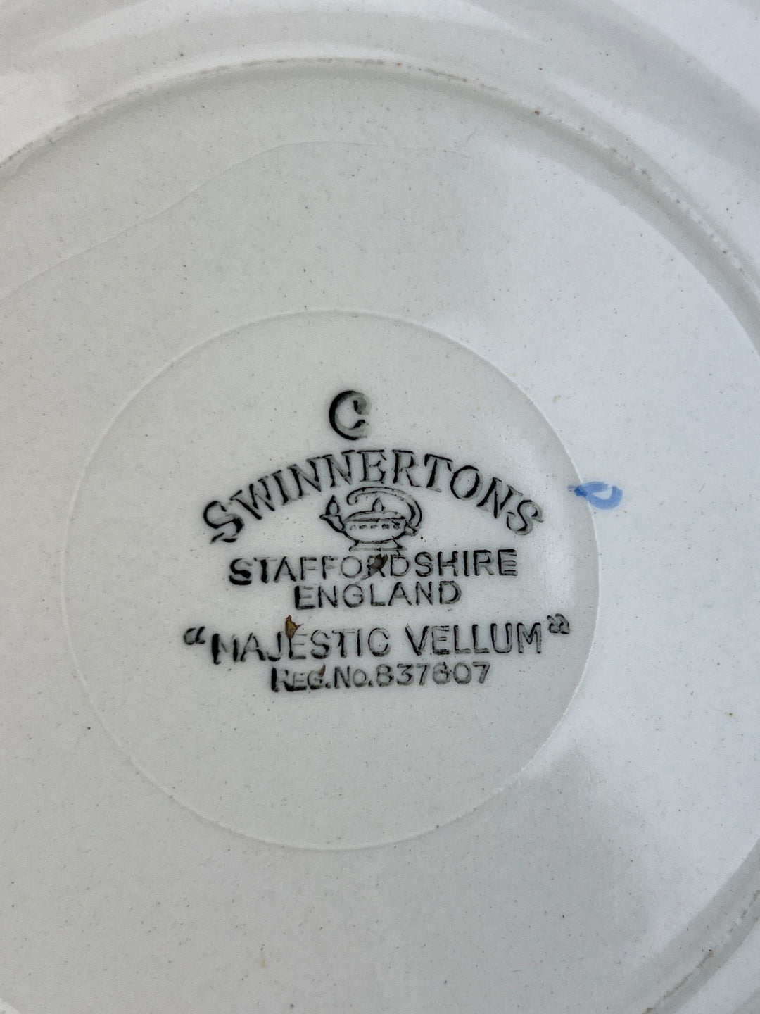 Trio da Tè Vintage – Swinnertons Staffordshire “Majestic Vellum”, Anni ’30