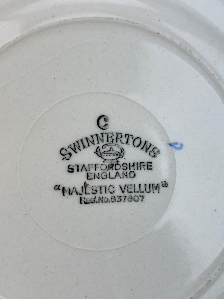 Trio da Tè Vintage – Swinnertons Staffordshire “Majestic Vellum”, Anni ’30