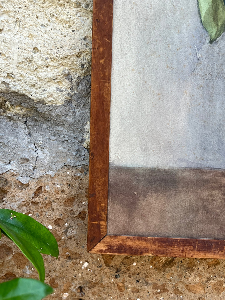 Acquarello su Carta – Natura Morta con Fiori in Vaso