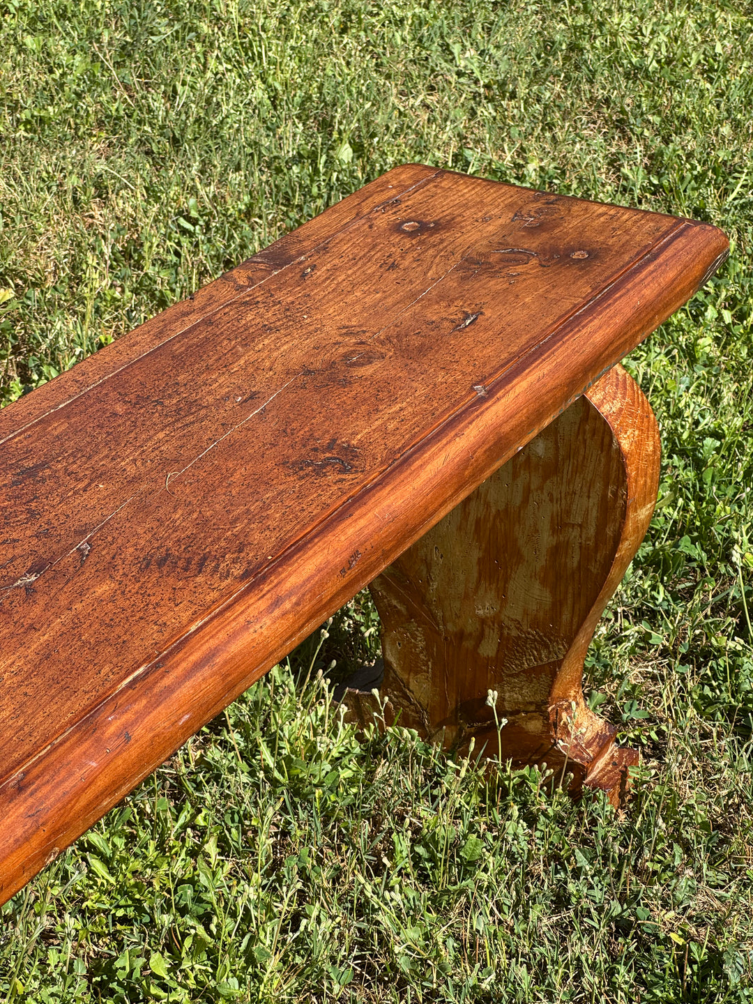 Panche rustiche in legno massello vintage
