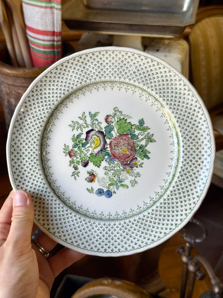 Piattini Mason’s Paynsley in ironstone inglese decoro floreale vintage