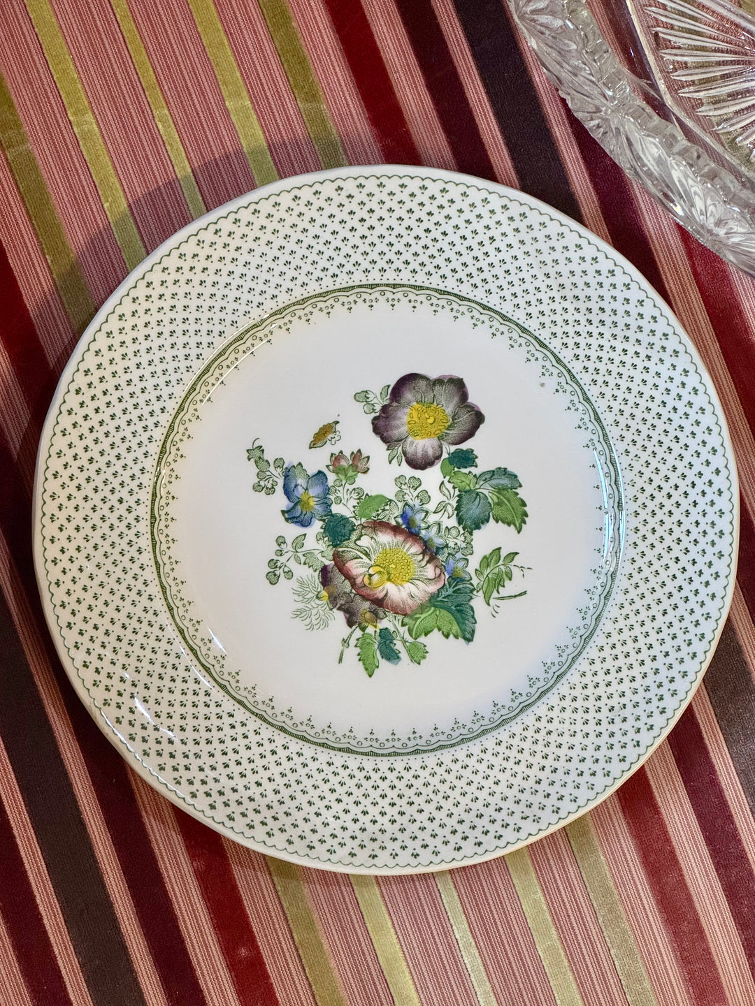 Piattini Mason’s Paynsley in ironstone inglese decoro floreale vintage
