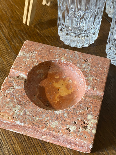 Posacenere marmo rosso
