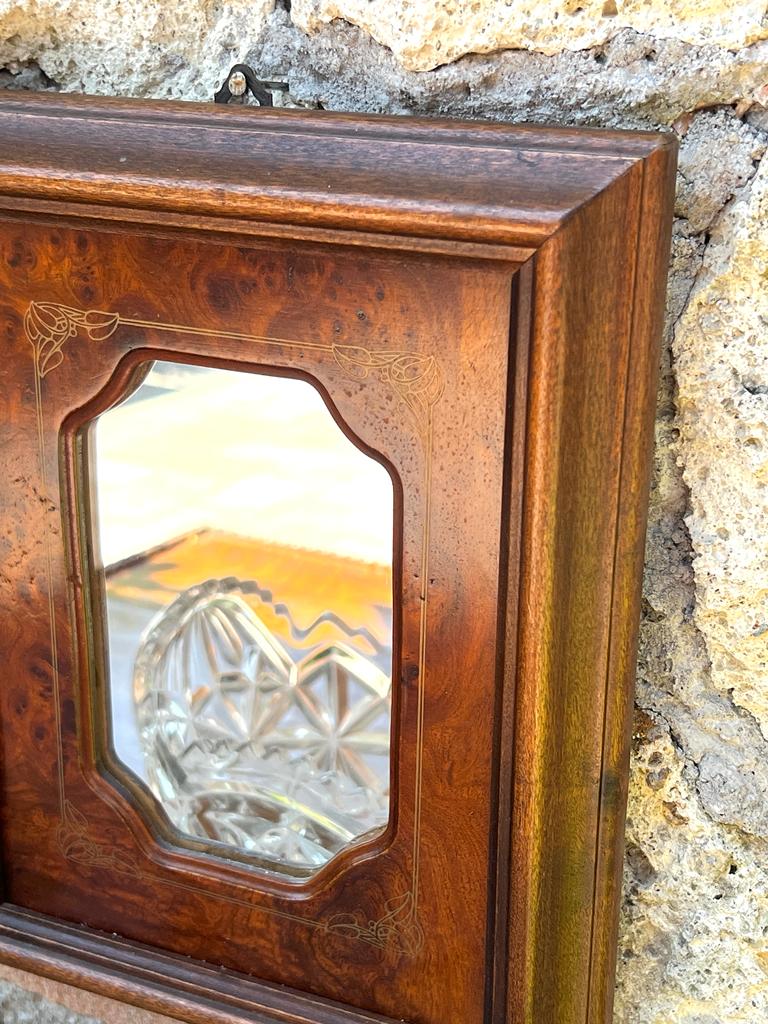 Specchietto cornice intarsiata