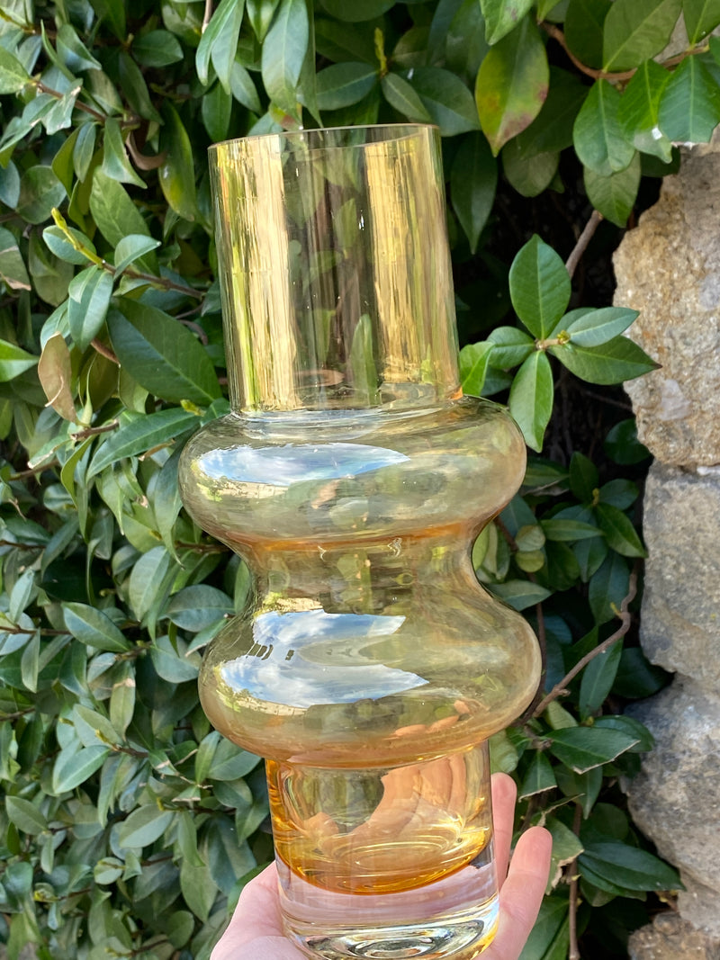 Vaso vetro ambra