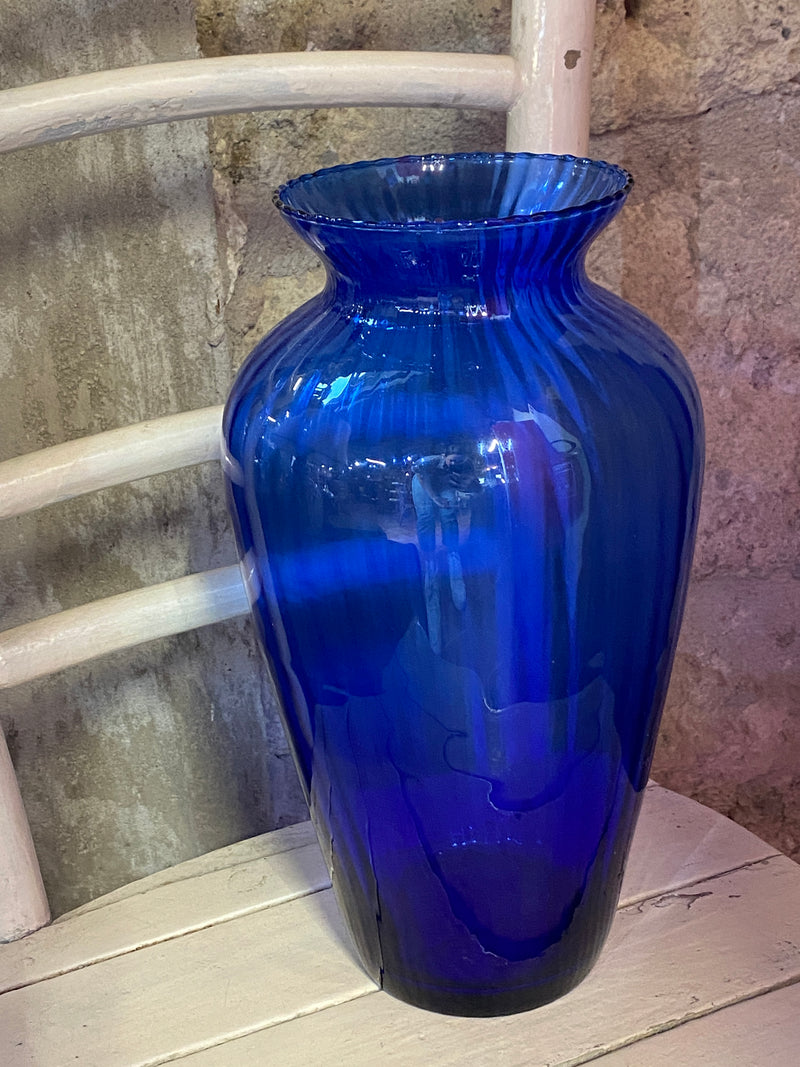 Vaso vetro blu Made in Italy