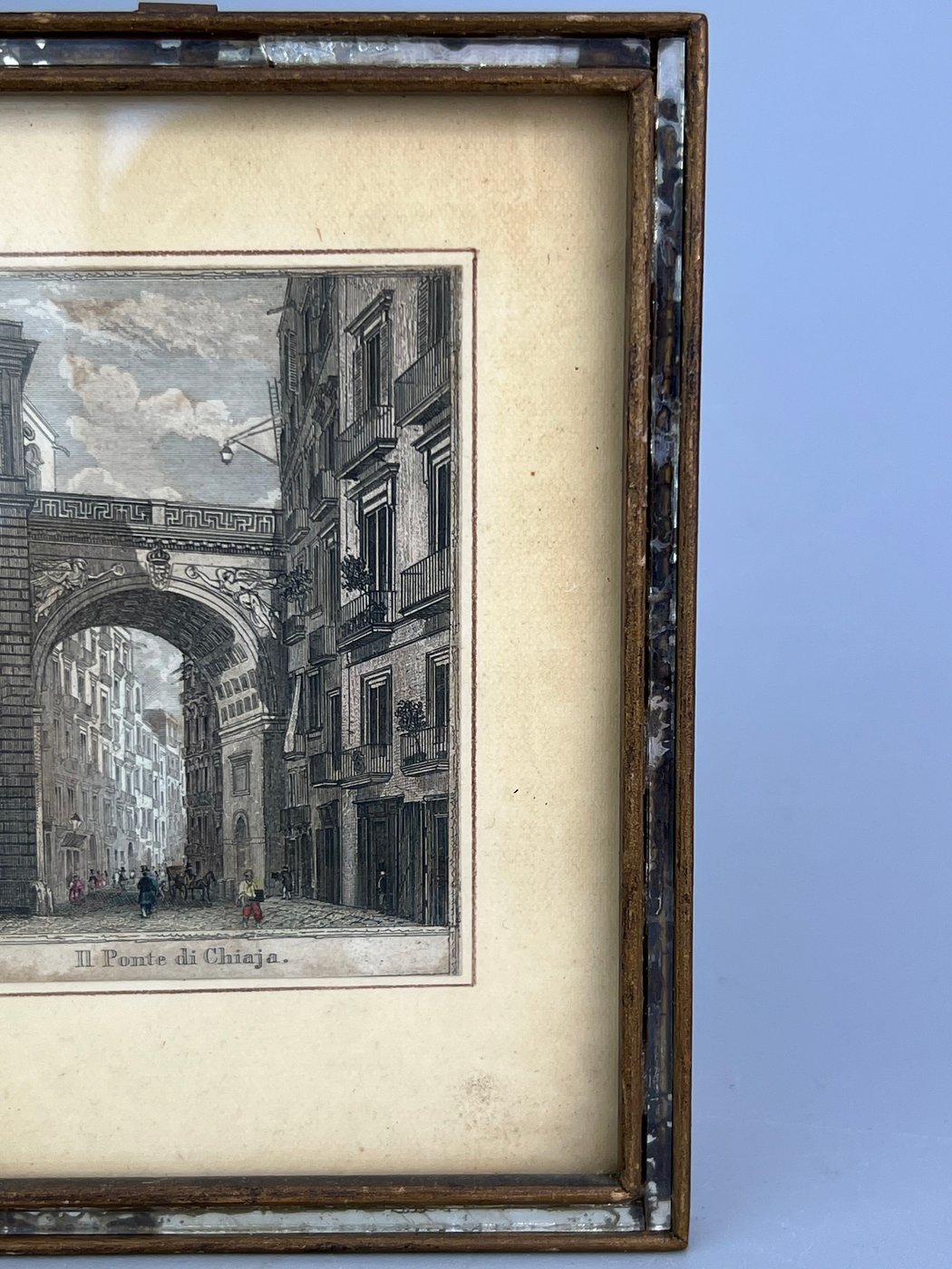 Set di 4 incisioni Roma antica colorate a mano XIX secolo