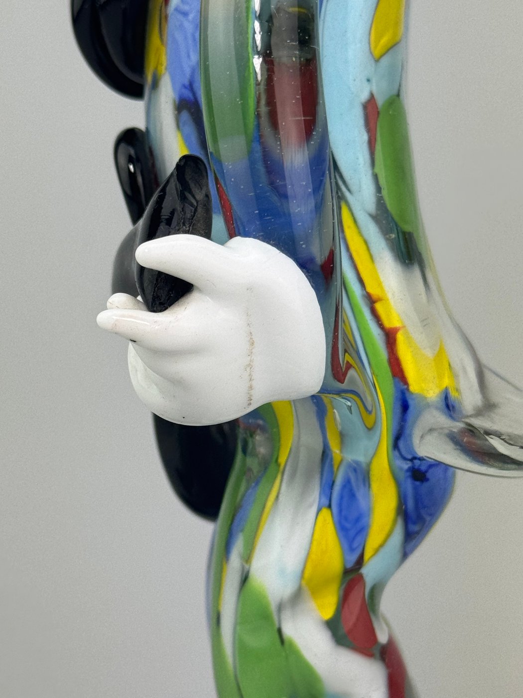 Statua Clown in vetro di Murano Scultura decorativa vintage