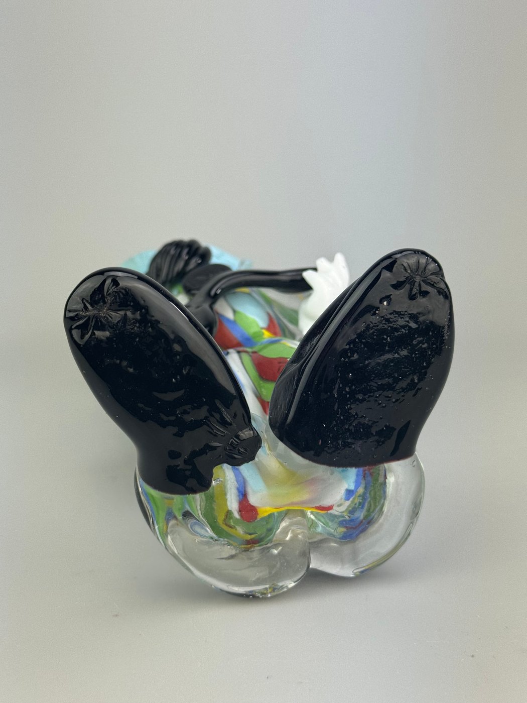 Statua Clown in vetro di Murano Scultura decorativa vintage