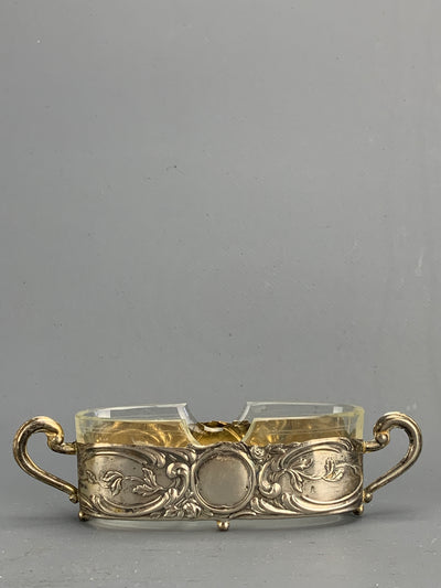 Set da cruet argento cristallo '900