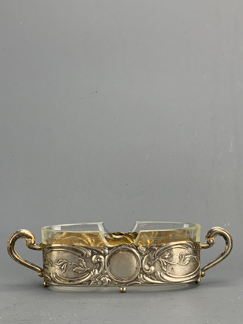 Set da cruet argento cristallo &