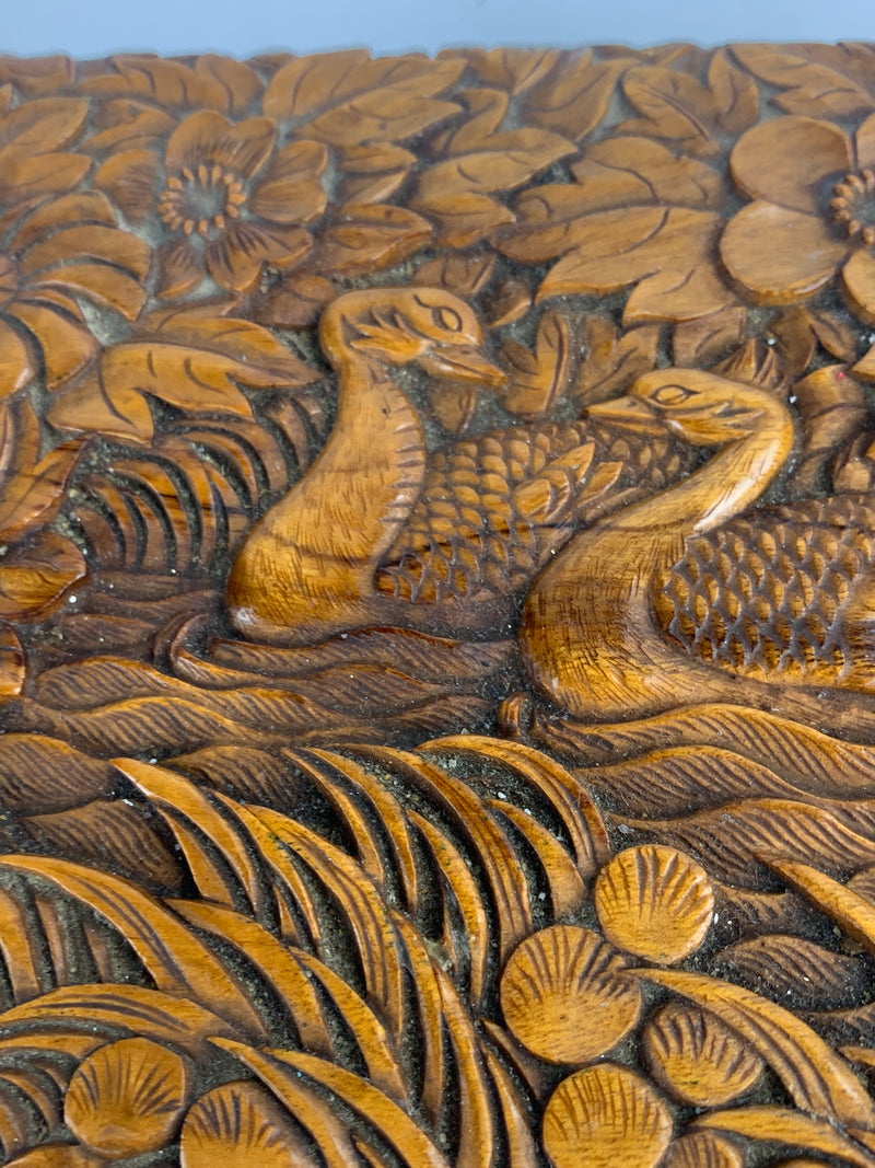 Scatola orientale legno intarsiato