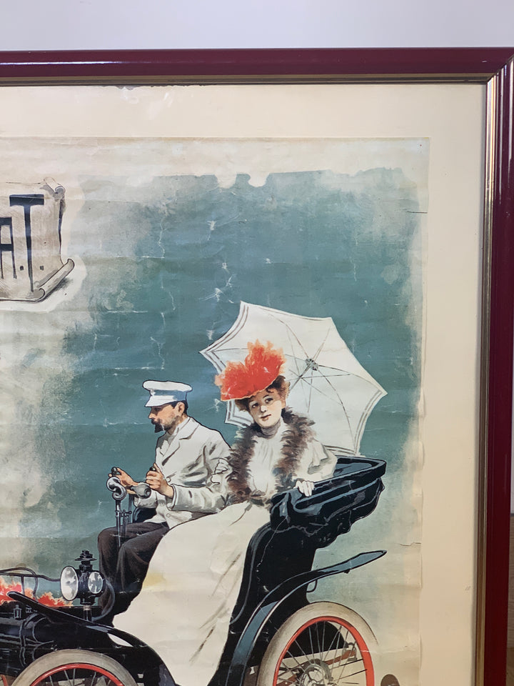 Stampa vintage Fiat "Fabbrica italiana di Automobili"