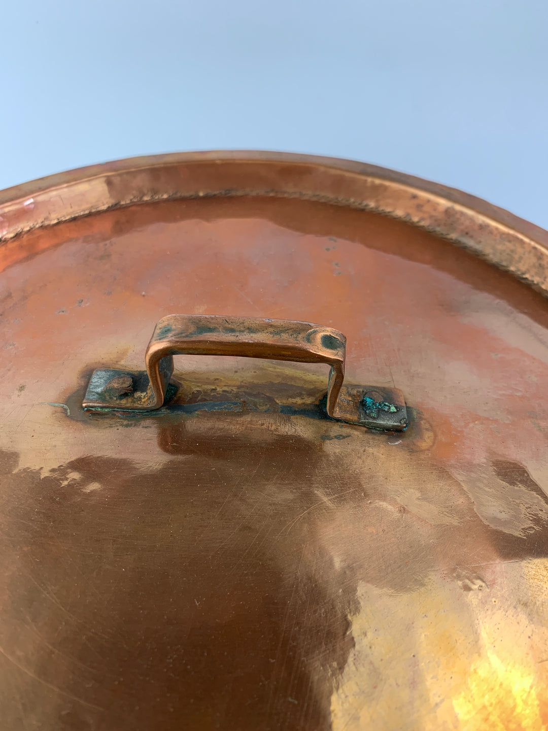 Pentola rame con manici vintage
