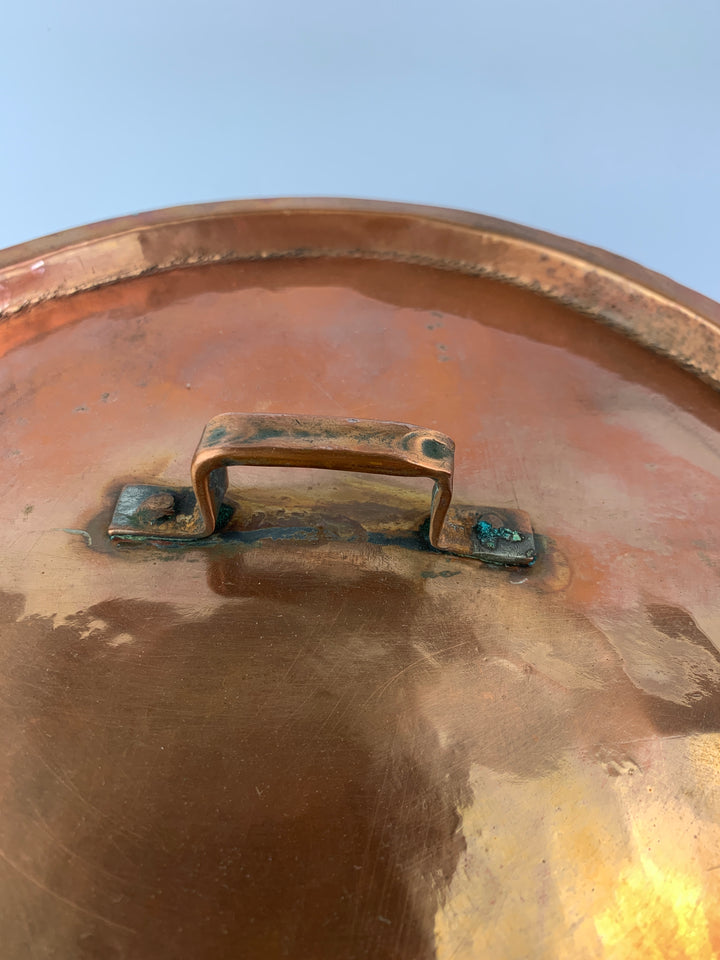 Pentola rame con manici vintage