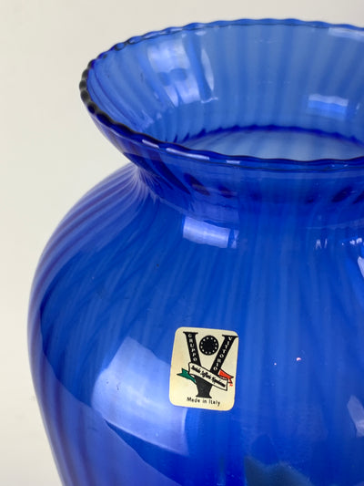 Vaso vetro blu Made in Italy