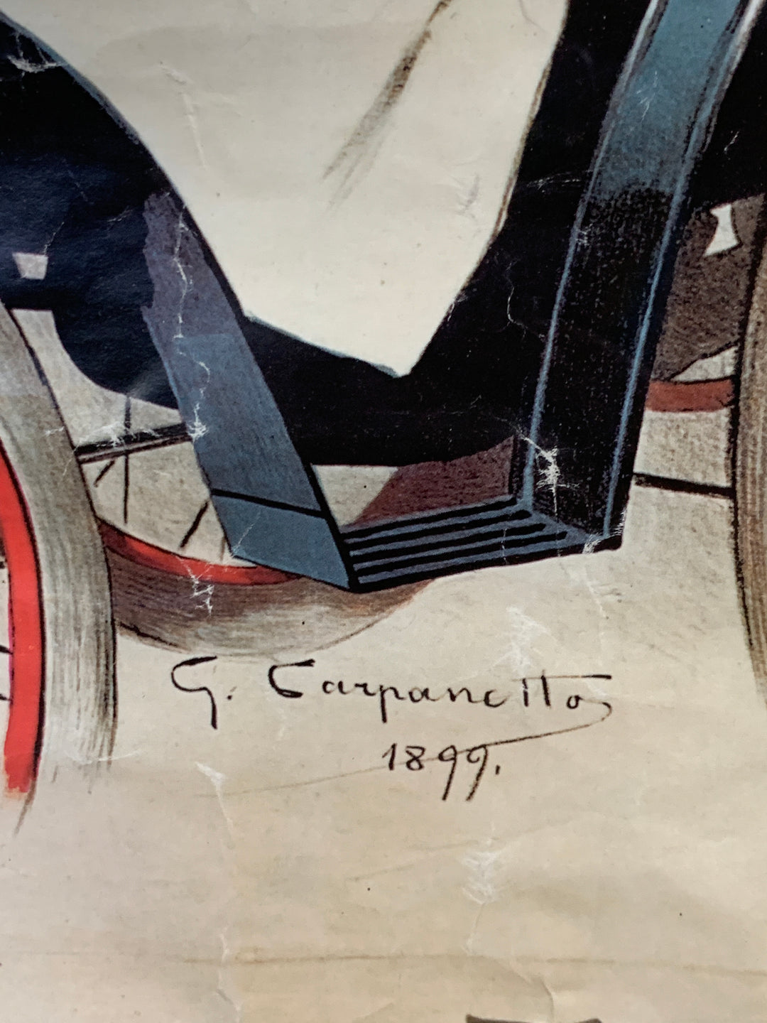 Stampa vintage Fiat "Fabbrica italiana di Automobili"