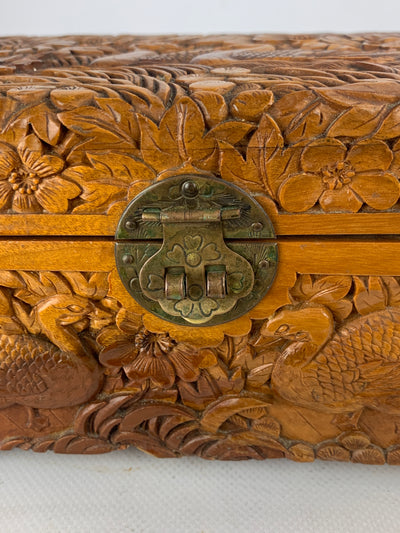 Scatola orientale legno intarsiato