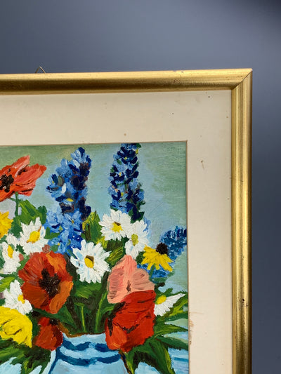 Quadro dipinto ad olio bouquet
