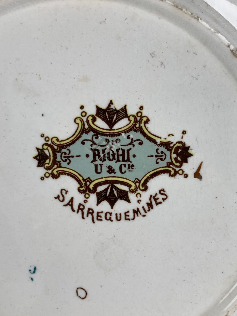 Piattino Sarreguemines Righi
