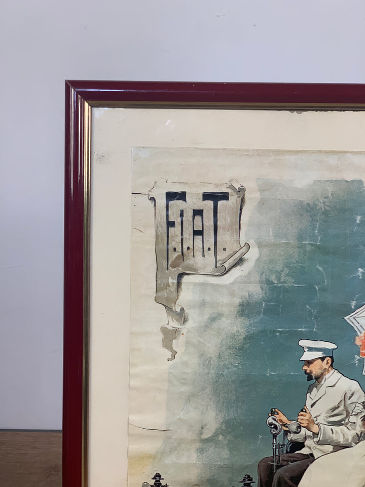 Stampa vintage Fiat "Fabbrica italiana di Automobili"