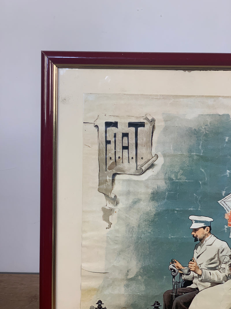 Stampa vintage Fiat "Fabbrica italiana di Automobili"
