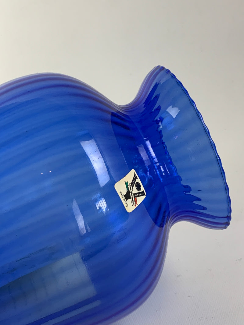 Vaso vetro blu Made in Italy