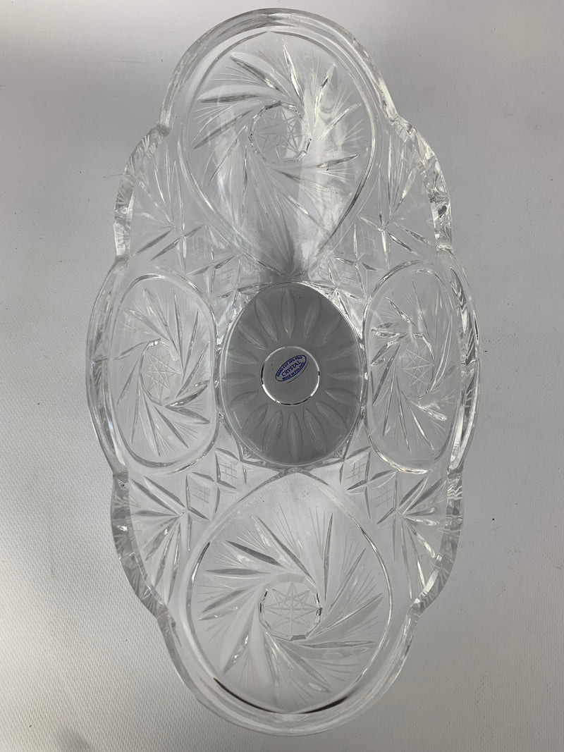 Centrotavola ovale cristallo
