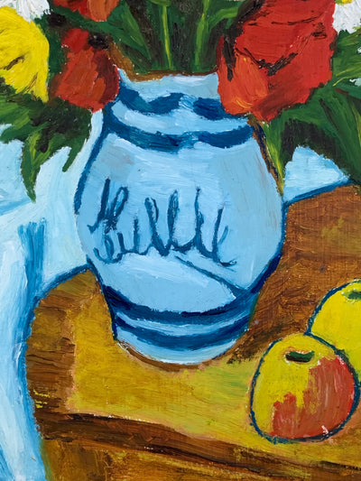 Quadro dipinto ad olio bouquet