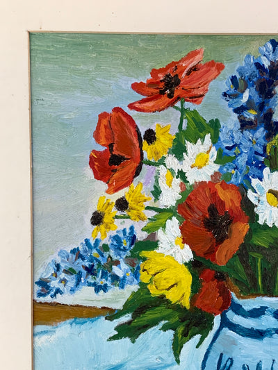 Quadro dipinto ad olio bouquet