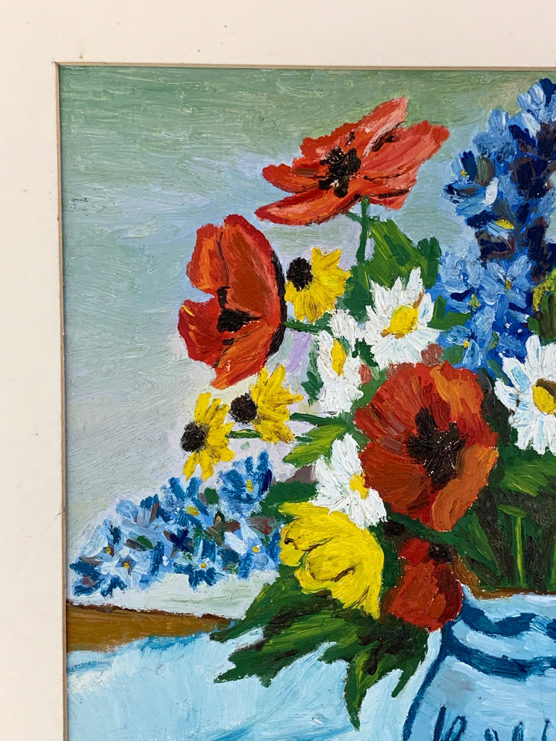 Quadro dipinto ad olio bouquet