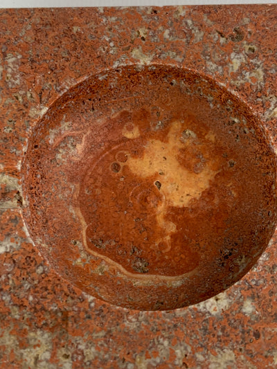 Posacenere marmo rosso