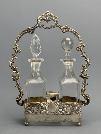Set da cruet argento cristallo '900