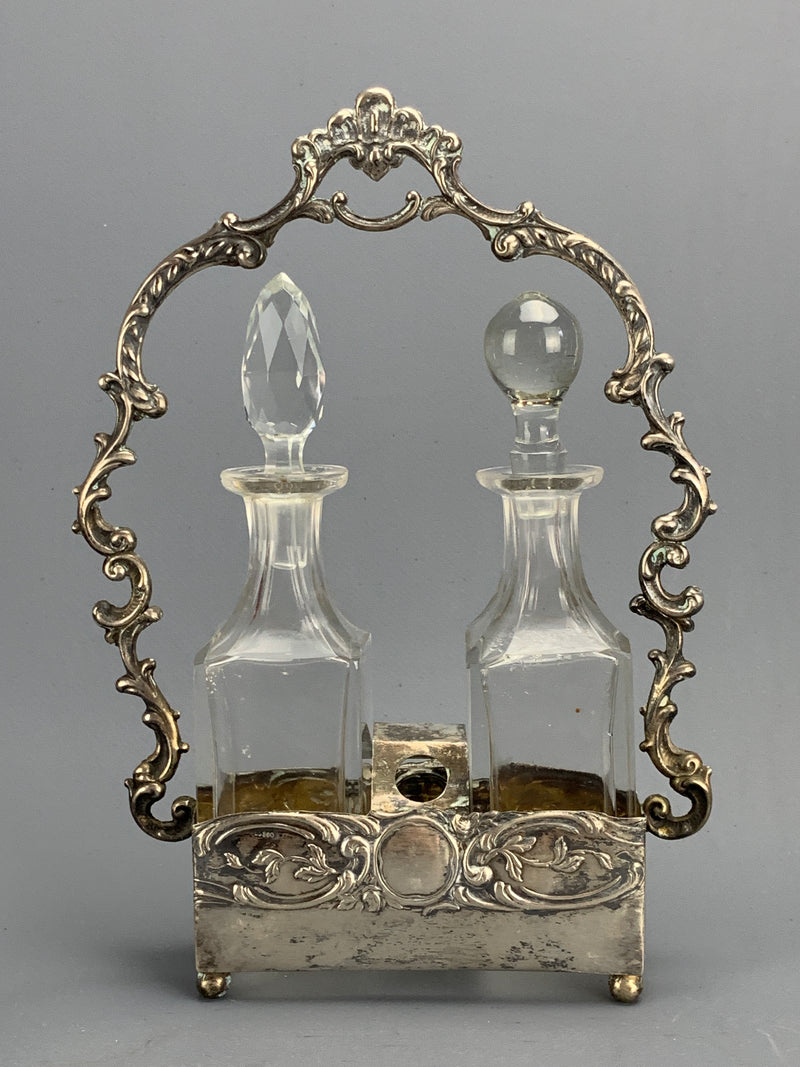 Set da cruet argento cristallo &