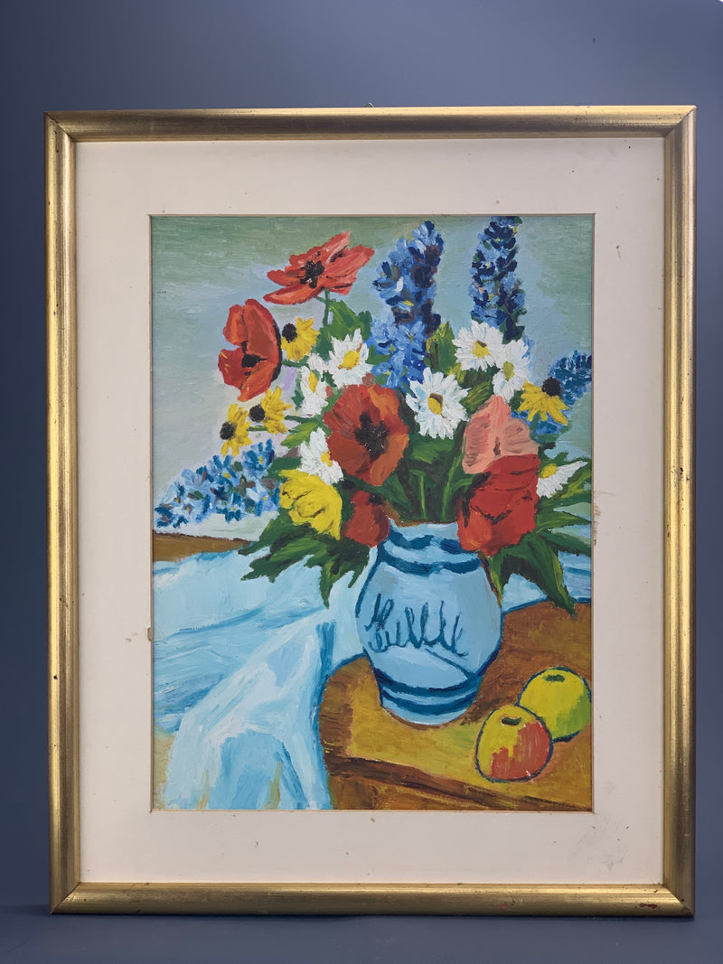 Quadro dipinto ad olio bouquet